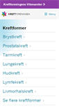 Mobile Screenshot of kreftforeningen.no